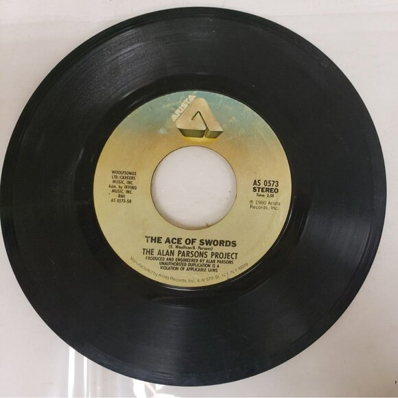 Record 45 RPM Vinyl The Alan Parsons Project- Games People Play/ Ace of Swords - Picture 2 of 4